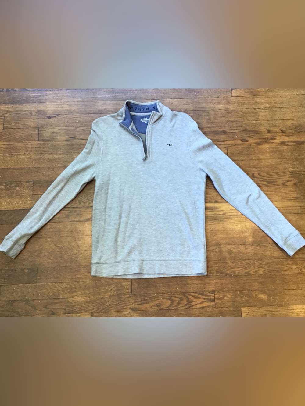Vineyard Vines Boy’s Light Gray Quarter-Zip Pullover